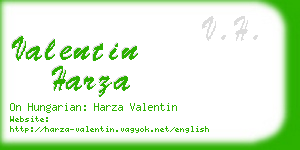 valentin harza business card